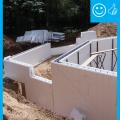 Right – ICFs are being installed to create a continuous air and thermal boundary