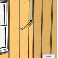 Advanced framing details include corners that are constructed with fewer studs or studs aligned so that insulation can be installed in the corner.