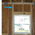 Right – Window framing has appropriate number of king studs