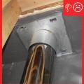 Wrong – Vent sleeve not completely sealed