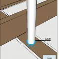 Air-seal around all plumbing and piping installed through walls, ceilings, and flooring adjacent to unconditioned space to prevent air leakage.