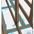 Air-seal drywall to top plates at all attic/wall interfaces to minimize air leakage.