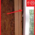 Wrong – The rough opening around window is not air sealed.