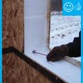 Right - Hole drilled to verify sealant is present - Hole will be sealed after verification