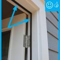 Right – Weather stripping has been installed and remains in contact once door is closed