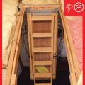 Wrong – Drop down stairs do not have insulation cover installed