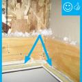 Right – Attic access door has foam and rubber weather stripping installed that remains in contact when closed