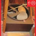Wrong – Whole house fan installed without an insulated cover