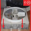 Wrong – Whole house fan installed with holes in surrounding platform that need to be air sealed