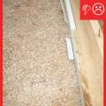 There is no polyethylene sheeting installed between the ground and the slab