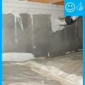 There is 6 mil. polyethylene sheeting installed and sealed in the crawlspace