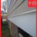 Wrong – There is no flashing installed at the bottom of the exterior walls to create a drainage system
