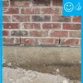 The weep holes are spaced at the correct distance to provide a complete drainage system