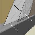 Flashing at bottom of exterior walls with weep holes included for masonry veneer and weep screed for stucco cladding systems, or equivalent drainage system