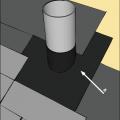 Install self-sealing bituminous membrane or equivalent at all valleys and roof deck penetrations