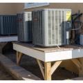Right - Elevate HVAC equipment on platforms to protect it from flood damage.