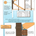 Example B of a gable truss and gable end wall bracing for a home in a hurricane region