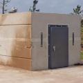Safe room that remained standing after an EF5 tornado in Newcastle, OK, 2013