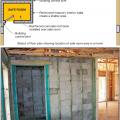 Residential safe room with grouted CMU and continuous vertical reinforcement.