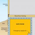 Typical basement foundation and safe room.