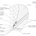 Flashing at roof-wall intersection with CMU wall