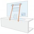 Use flexible straps to secure large electronics equipment like computer monitors and microwave ovens during seismic events.