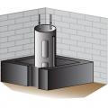 Flood walls can be built around a water heater to protect it from flood waters