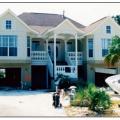 The front porch on this home survived a hurricane