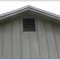 Gable end vents allow in wind-driven rain because pressures that develop between the outside surface of the wall and the inside of the attic are sufficient to drive water uphill several inches. 