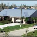 Wrong - Negative pressure from hurricane winds caused garage door to collapse inward.