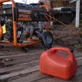 Example of a portable gasoline powered electric backup generator to be used during power outages. 
