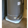 This Heat Pump Water Heater is sitting on an insulation pad to reduces heat losses 