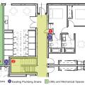 Right – Possible Heat Pump Water Heater Locations in a Multifamily Building