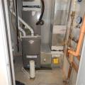 Right - All seams in the HVAC equipment and ductwork are sealed with mastic; because the HVAC equipment is in the garage, it is an air-sealed closet.