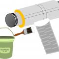 The tape is covered with mastic to ensure an airtight seal between the duct and the fitting