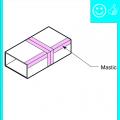 Right – Metal or fiberboard duct is mastic sealed at seams