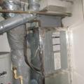 Manually seal seams in the air handler box with foil tape