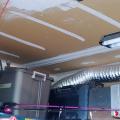 Wrong – The duct for this kitchen exhaust fan is made of flex duct instead of smooth metal duct and the duct is not properly supported.