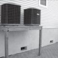 Right – Flood vents are located near grade and HVAC equipment is elevated.