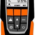 A portable CO monitor is used to test for ambient CO near a ventless combustion fireplace