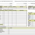 Example of an HVAC installer’s balancing report form 