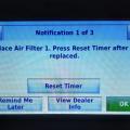 Wrong - Home owner has ignored HVAC system warning to replace air filter.