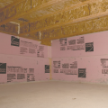 Right - This unvented crawlspace is insulated along interior walls with rigid foam and air-sealed by covering the floor with vapor retarder that is sealed to the rigid foam which is taped at the seams. 