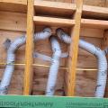 Wrong - The holes around the HRV ducting should be air sealed.