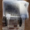 Overflowing ice dams can cause damage to HVAC equipment located below.
