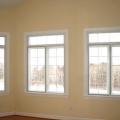 Interior storm windows have very little impact on the appearance of the window, although the window frame may appear slightly wider 