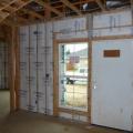 This hot climate zone home uses high quality batt insulation to insulate truss-joist headers. 