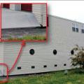 Right – Interior grade is elevated and flood vents are located slightly above interior grade