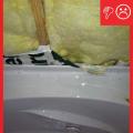 Wrong - Air barrier missing behind tub area