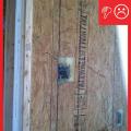 Wrong - Around electrical box unsealed